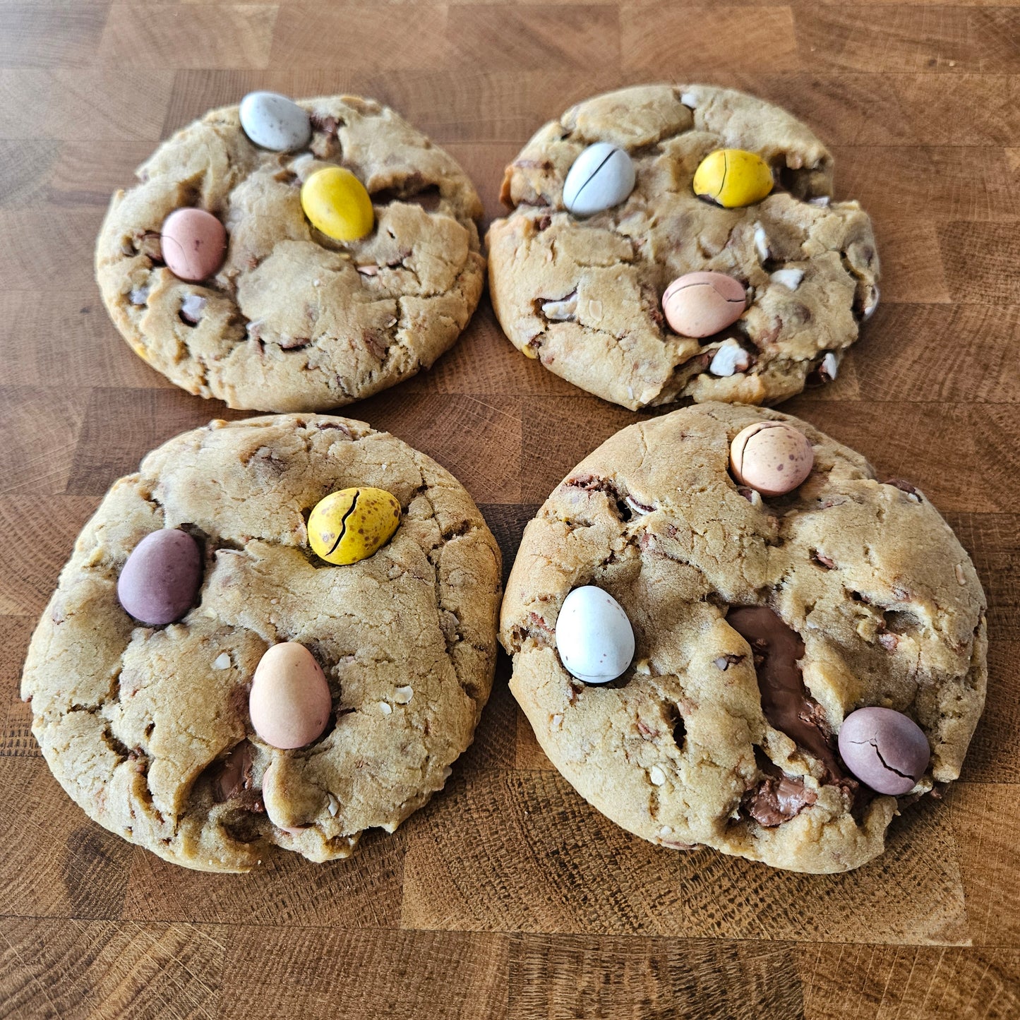 Mini Egg Dairy Milk Stuffed Cookies