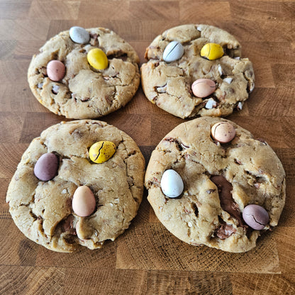 Mini Egg Dairy Milk Stuffed Cookies